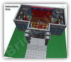 interieur Town Hall of Springfield en LEGO - serie Simpson